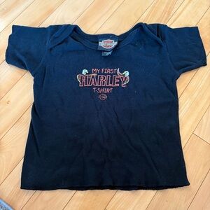 Harley-Davidson Kids Black Tee with Graphic My First Harley Davidson T shirt
